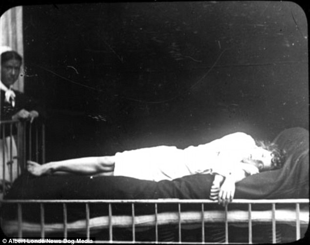 a hysteria attack seen on a patient at the salpetriere hospital in paris france in the 1890s