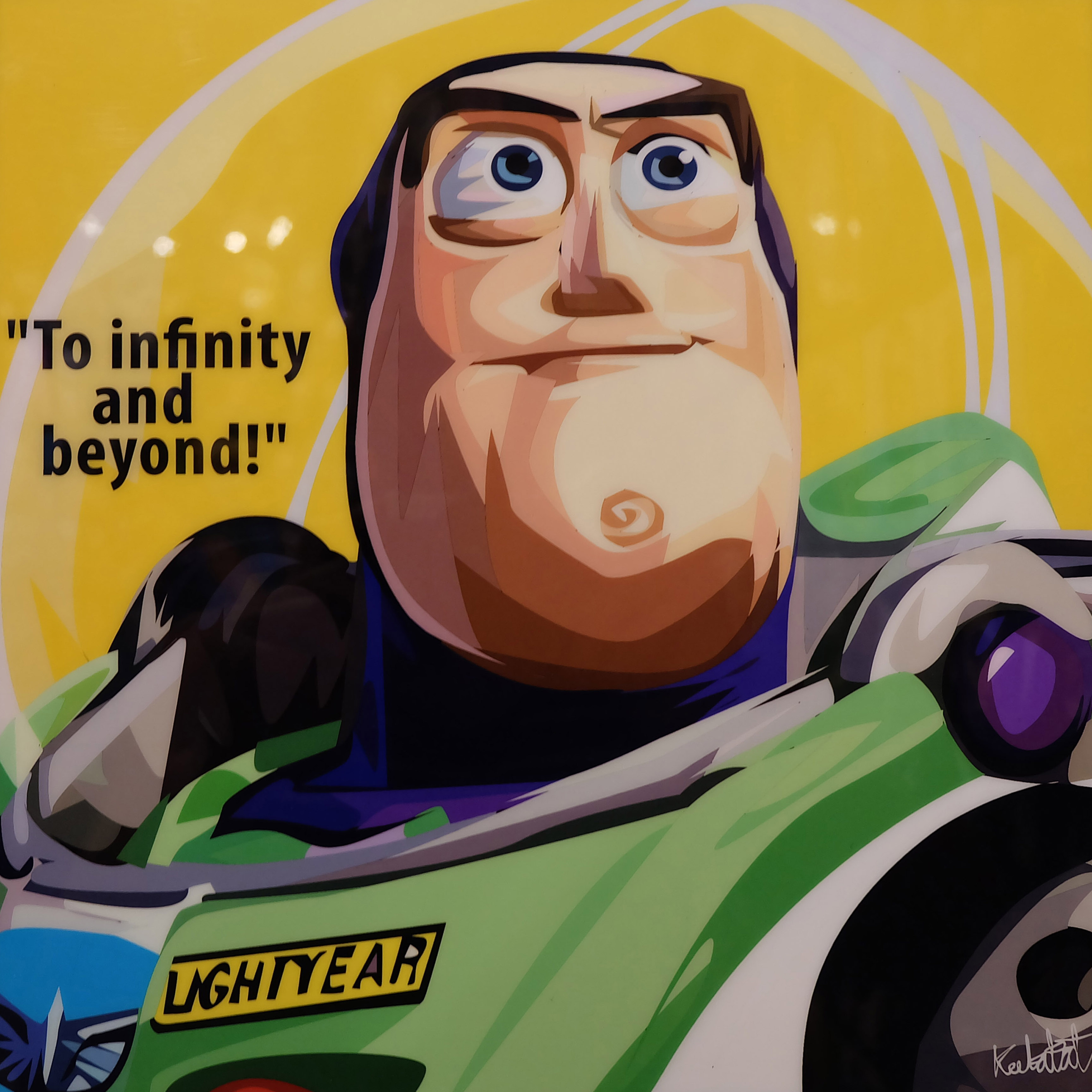 buzz lightyear poster plaque toy story 2