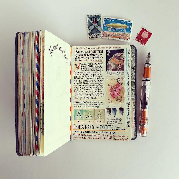 handmade travel notebook jose naranja 8