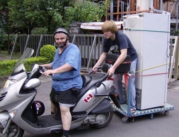 seemed like a good idea at the time funny pictures motor cycle