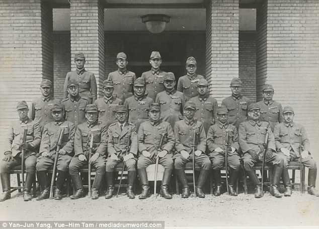 4bf7d7c700000578 5703193 the senior officers of unit 731 masaji kitano front row in the m m 92 1525790850799