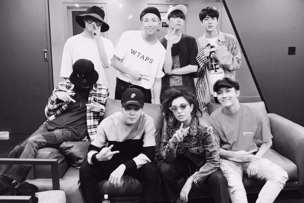 bts meets boom clap singer charli xcx in south korea