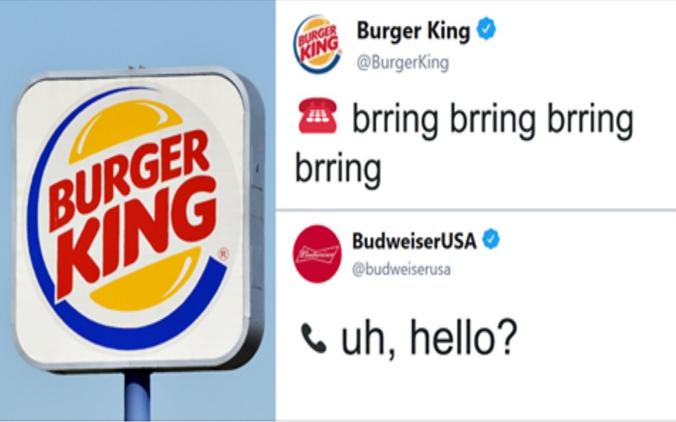 Burger King và Budweiser náo loạn Twitter bằng đoạn hội thoại 'lầy lội' không thể tưởng