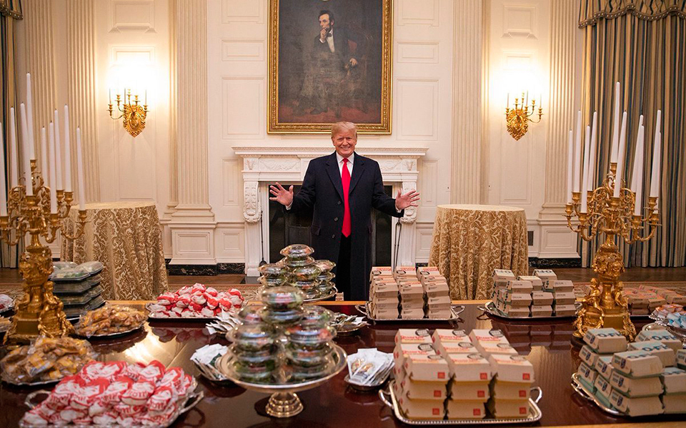 Tổng thống Donald Trump chỉ có thể đãi khách một bữa McDonald's vì chính phủ đang đóng cửa