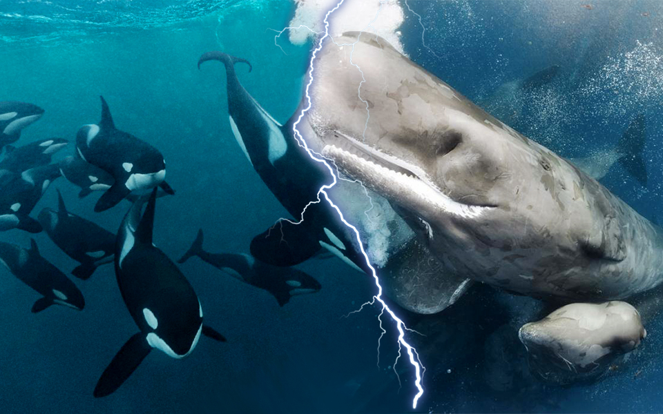 Cá voi sát thủ đại chiến cá nhà táng, nổi giận khi phát hiện con người can thiệp