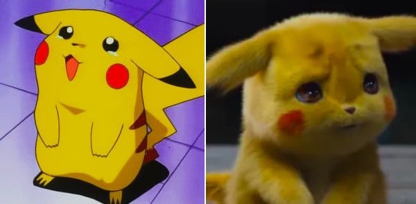 So sánh ngoại hình Pokémon trong phim hoạt hình và live-action 'Thám Tử Pikachu'
