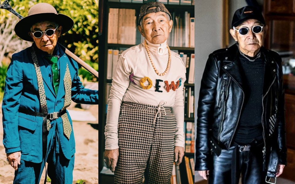 Cụ ông 84 tuổi người Nhật và gu thời trang 'chất lừ', trai tráng dù chạy dài cũng còn lâu mới theo kịp