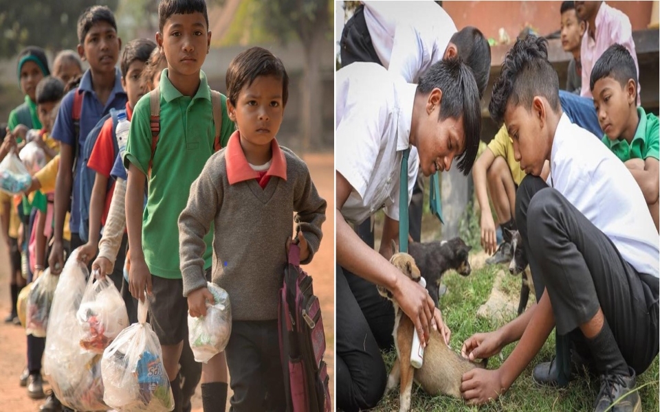 Trường học xanh thân thiện với môi trường tại Ấn Độ, 'học phí' của học sinh chính là rác thải nhựa ở nhà