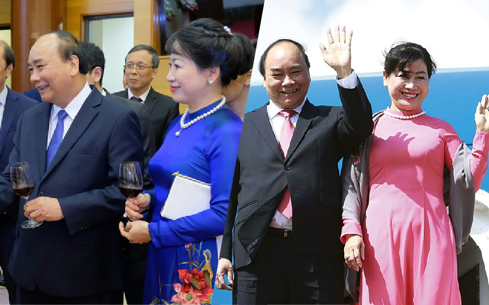 Cách Thủ tướng Nguyễn Xuân Phúc yêu vợ: Đi đâu cũng thắt cà vạt 'tone sur tone' với phu nhân