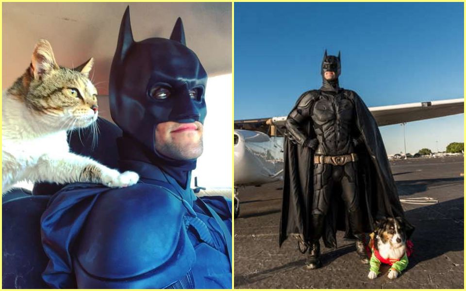 Batman đời thực không bắt tội phạm mà đi cứu những chú chó mèo bị bỏ rơi