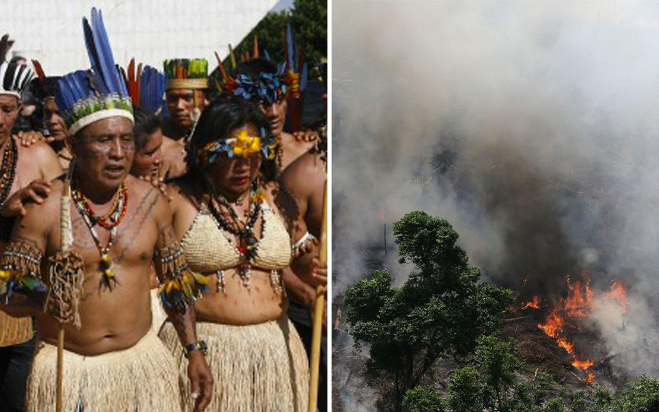 Các bộ lạc sinh sống tại Amazon đã hợp lực chống lại chính phủ Brazil để bảo vệ rừng