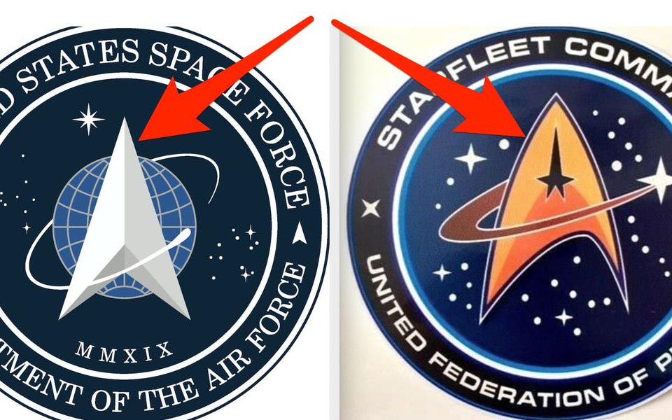 Logo của Lực lượng Không gian Hoa Kỳ bị chê đạo nhái 'Star Trek'