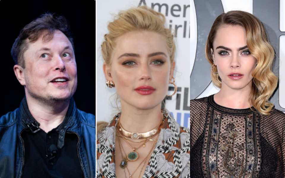 Giữa scandal rắc rối bậc nhất Hollywood, Elon Musk phủ nhận không có chuyện 'vui vẻ tập thể' với Amber Heard, Cara Delevigne