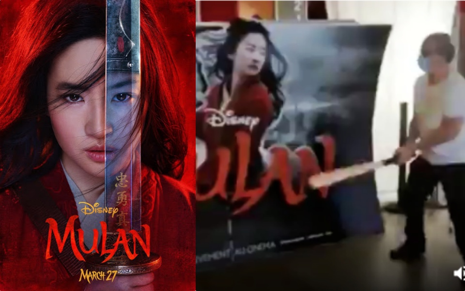 Chủ rạp phim tại Pháp tức giận đập phá poster phim 'Mulan' sau quyết định của Disney