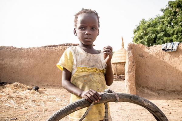 in a burkinabe home living on 29 month per adult the favorite toy is an old tire