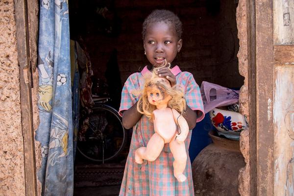 in a burkinabe home living on 45 month per adult the favorite toy is a broken plastic doll