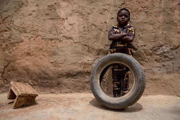 in a burkinabe home living on 54 month per adult the favorite toy is a tire