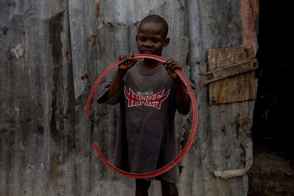 in a haitian home living on 43 month per adult the favorite toy is a hoop