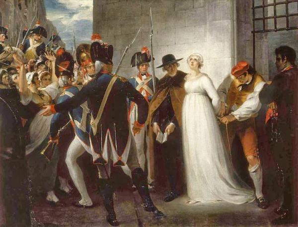 785px marie antoinette being taken to her execution 1794