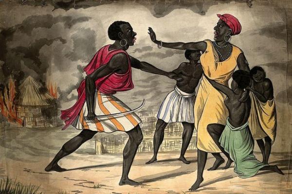 africans were seized in raids or purchased from african slave traders photo u1