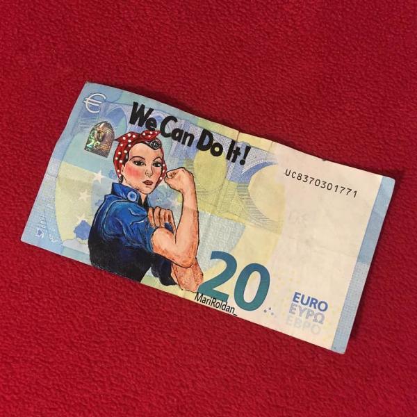 mari roldn the young artist who paints on money 5b73f06f46807 880