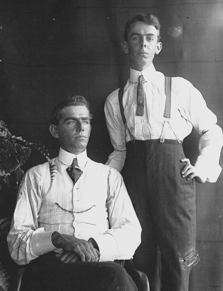 460px statelibqld 2 126463 two men photographed in studio style 1890 1900