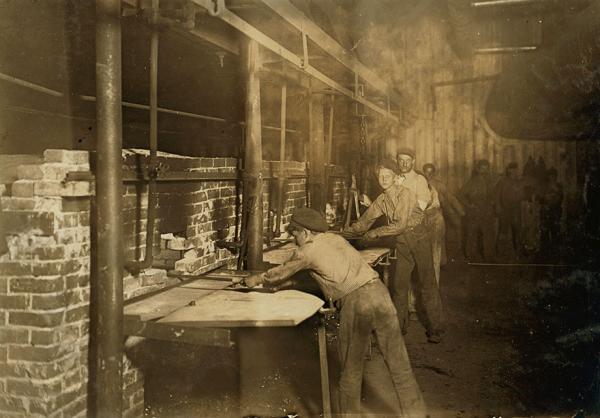 the carrying in boys midnight at an indiana glass works
