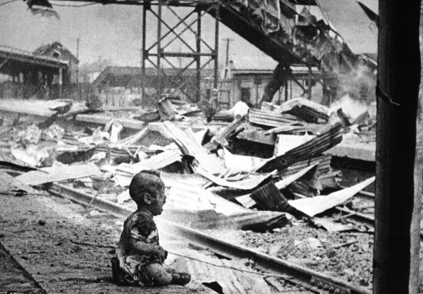 bloody saturday a crying chinese baby amid the bombed out ruins of shanghais south railway station 1937 1