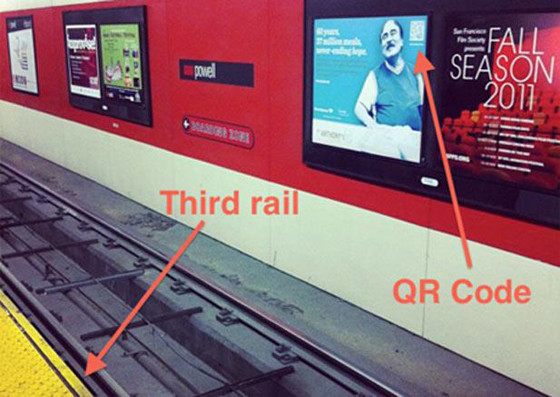 marketing fail third rail qr code