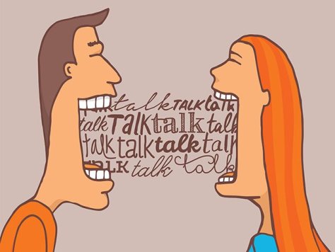 talking people