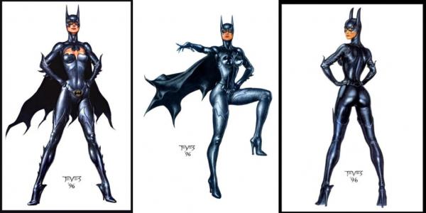 batgirl batman and robin concept art