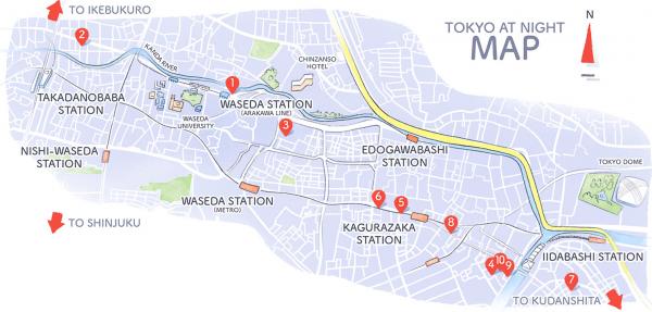 tokyo at night mateusz urbanowicz map