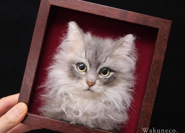 artist makes hyper realistic cats using felted wool and the result is wonderful 5b51cb66dcfeb 880