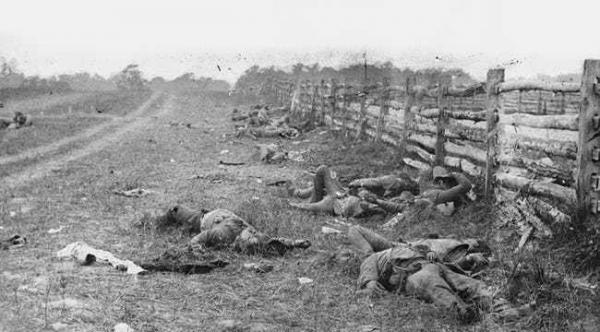dead confederate soldiers left out after the battle of antietam photo u1
