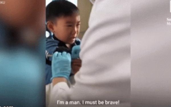 chinese boy fear needles