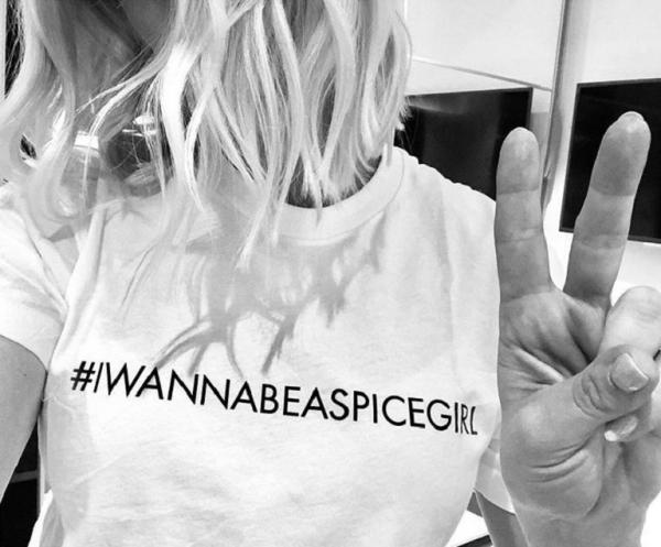 i wanna be a spice girl t shirt made from low paid factory 1