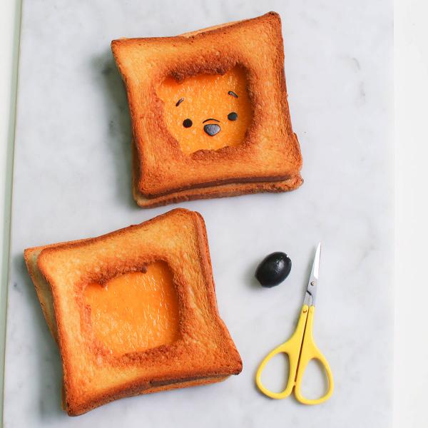 disneyfamily winnie the pooh grilled cheese olive step