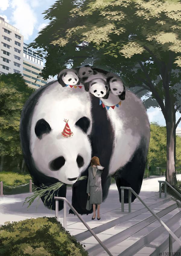 this japanese illustrator gives life to giant animals 5c9b2e88dc0ae 880