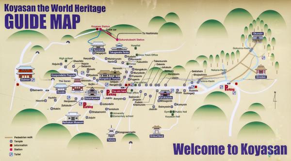unesco world heritage koya san map