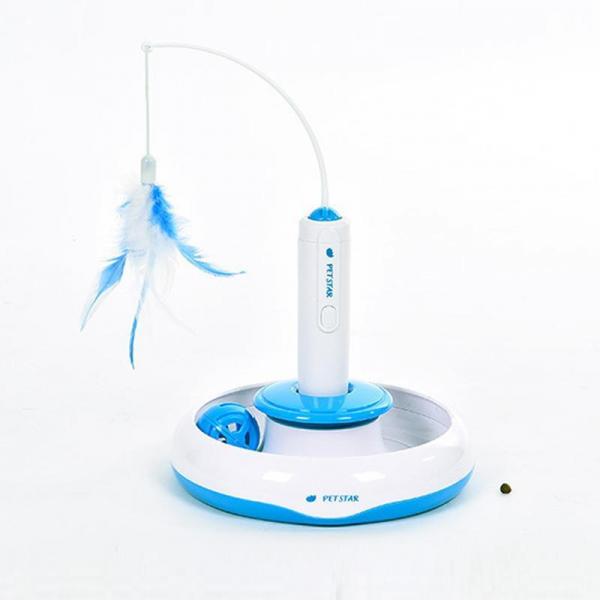 cat interactive electric toy teaser and rotating feather toy for cats 1 2048x2048
