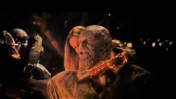 avengers endgame thor cuts thanos head