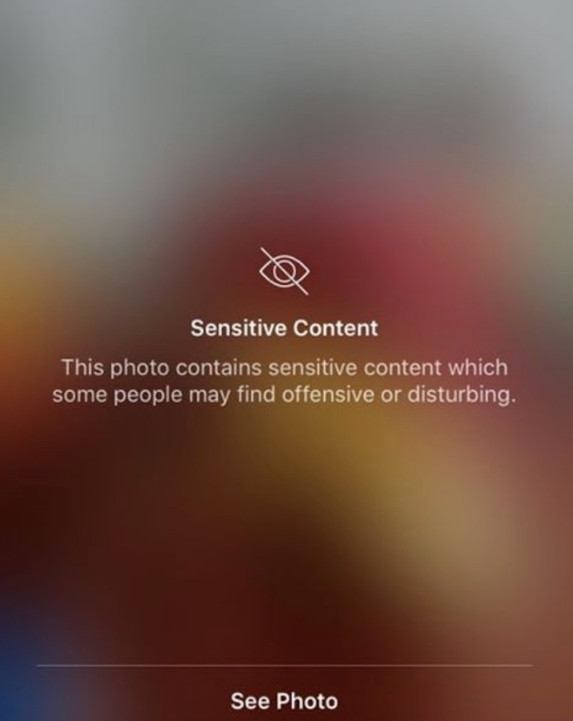 sensitive content