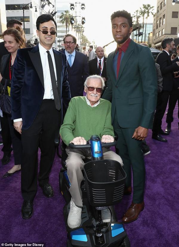 keya and stan lee and black panther