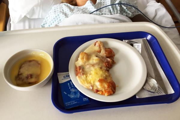 hospital meal tray