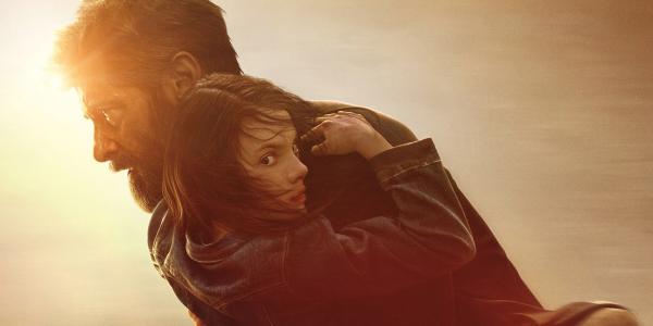 header logan theatrical poster featuring wolverine and x 23