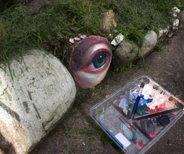 i collect rocks paint eyes on them and return them to the landscape 5cecc8fa41773 880