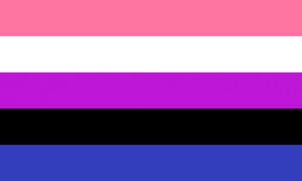 halloween gender fluid flag