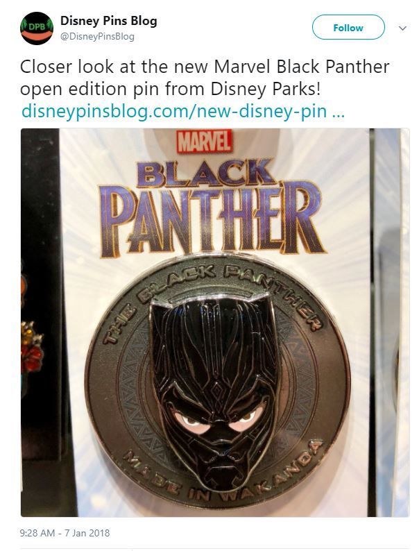 black panther pin 1072701