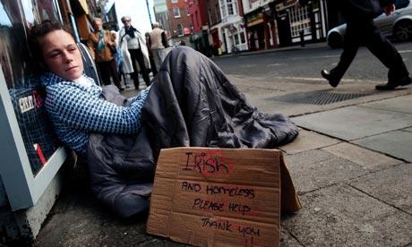 homeless man ireland