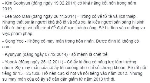 Những lời tiên tri rợn người của Baram Deoksuri - Tài khoản tiên tri YG suy tàn, Song - Song ly hôn Những lời tiên tri rợn người của Baram Deoksuri - Tài khoản tiên tri YG suy tàn, Song - Song ly hôn